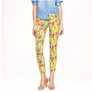 J.Crew Toothpick Ankle Liberty Art Fabrics Jeans In Tesco Print Size 29